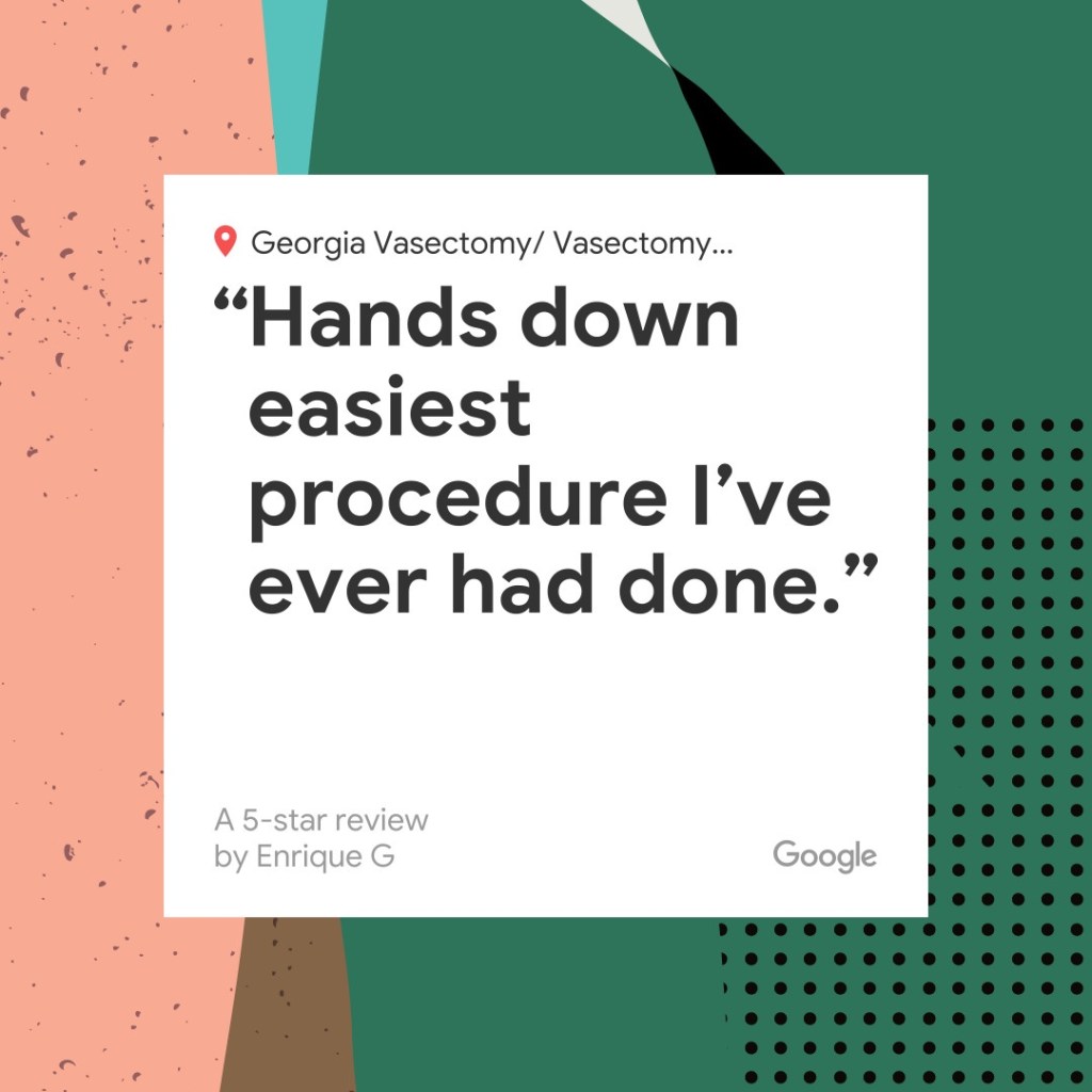 no scalpel vasectomy testimonial ga vasectomy